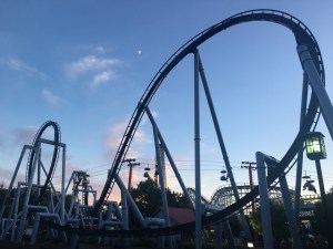 View of a roller coaster inside Hersheypark | TeamTravelsBlog